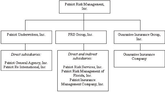 (CORPORATE STRUCTURE)